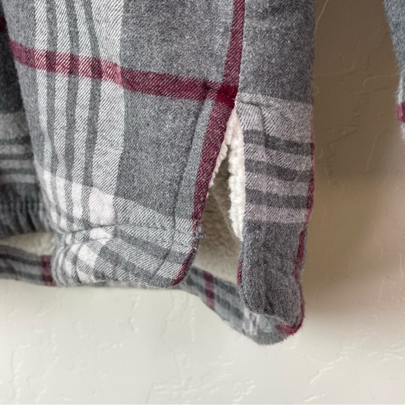 Club Room Men’s Plaid Flannel Sherpa Lined Shirt Jacket Cozy Shacket Size XL - Picture 8 of 16